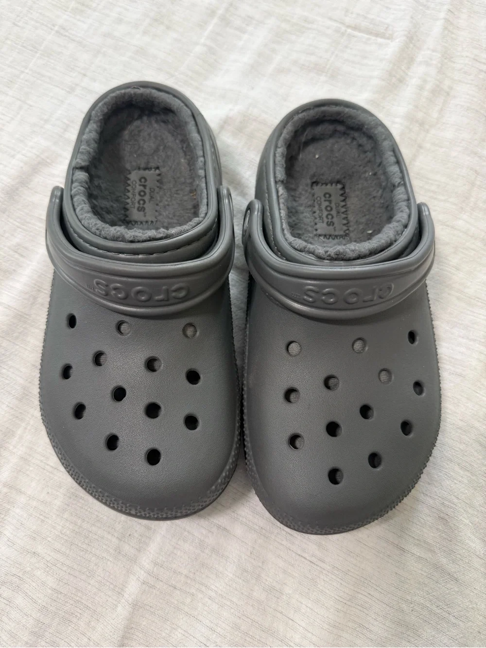 CROCS Kids' Lined Clog - Dark Gray